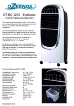 Datenblatt Verdunstungskühler OT-EC-1200
